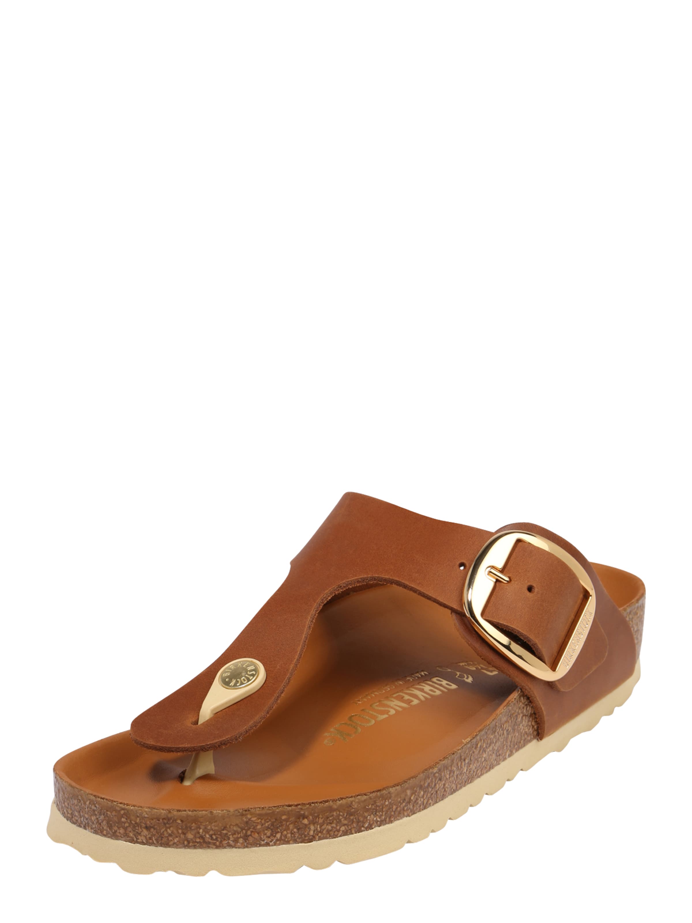 BIRKENSTOCK Σαγιονάρες διχαλωτές 'Gizeh' σε καφέ: μπροστά