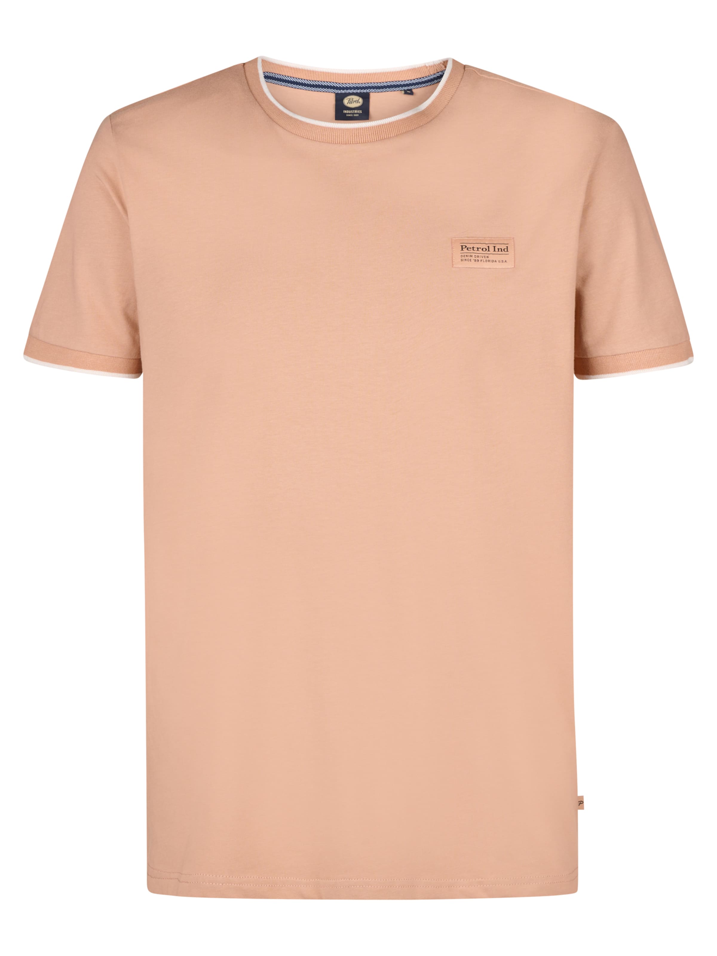 Petrol Industries Μπλουζάκι 'Driftpoint' σε μπεζ: μπροστά