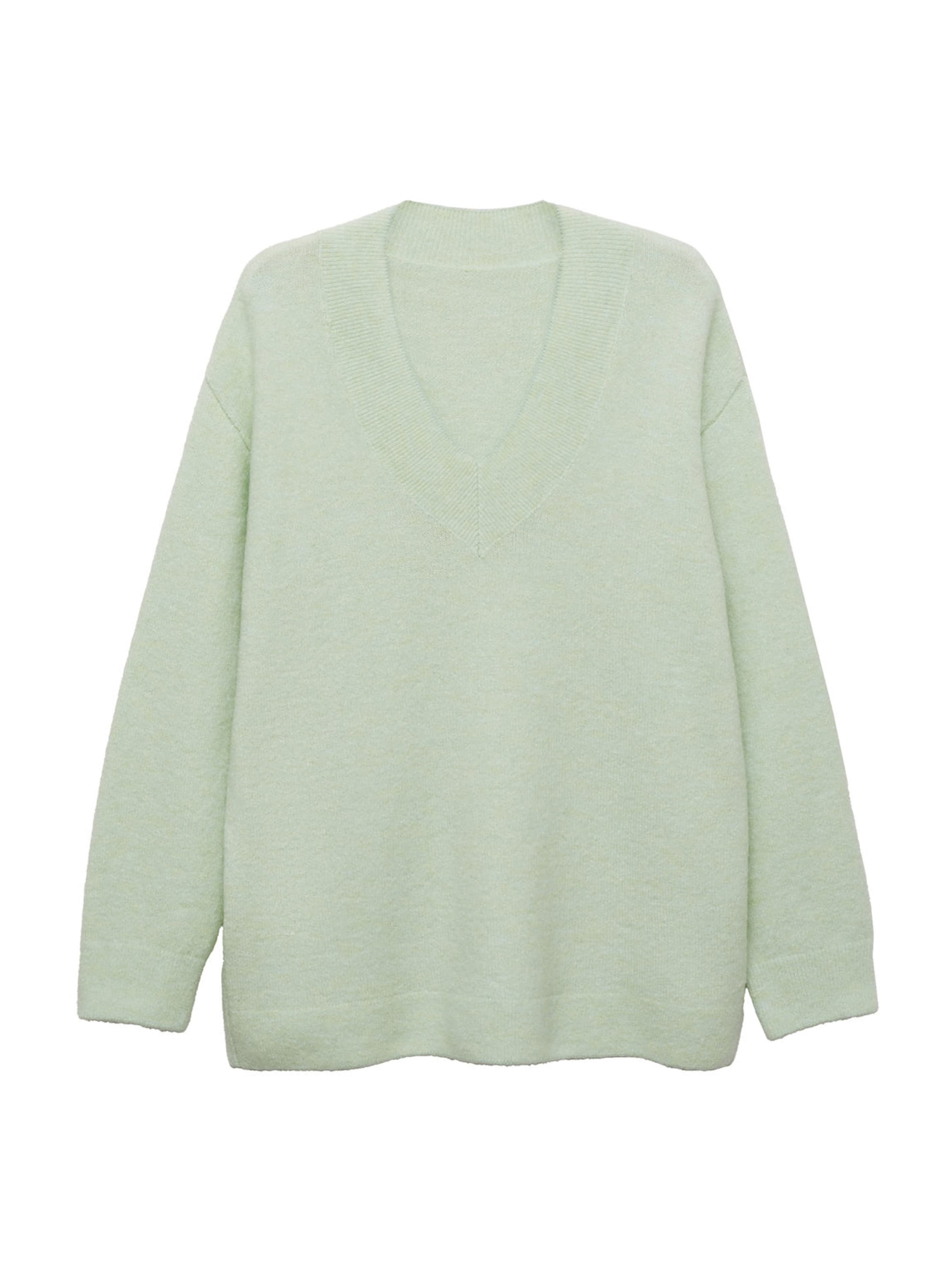 MANGO Tröja 'Molin' i grön: framsida