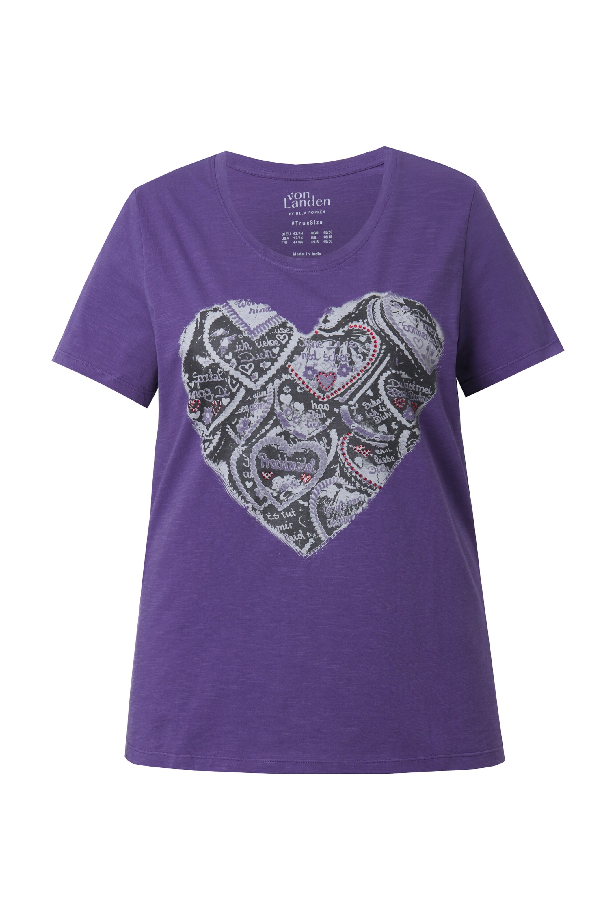 Ulla Popken Shirt in Lila: Vorderseite