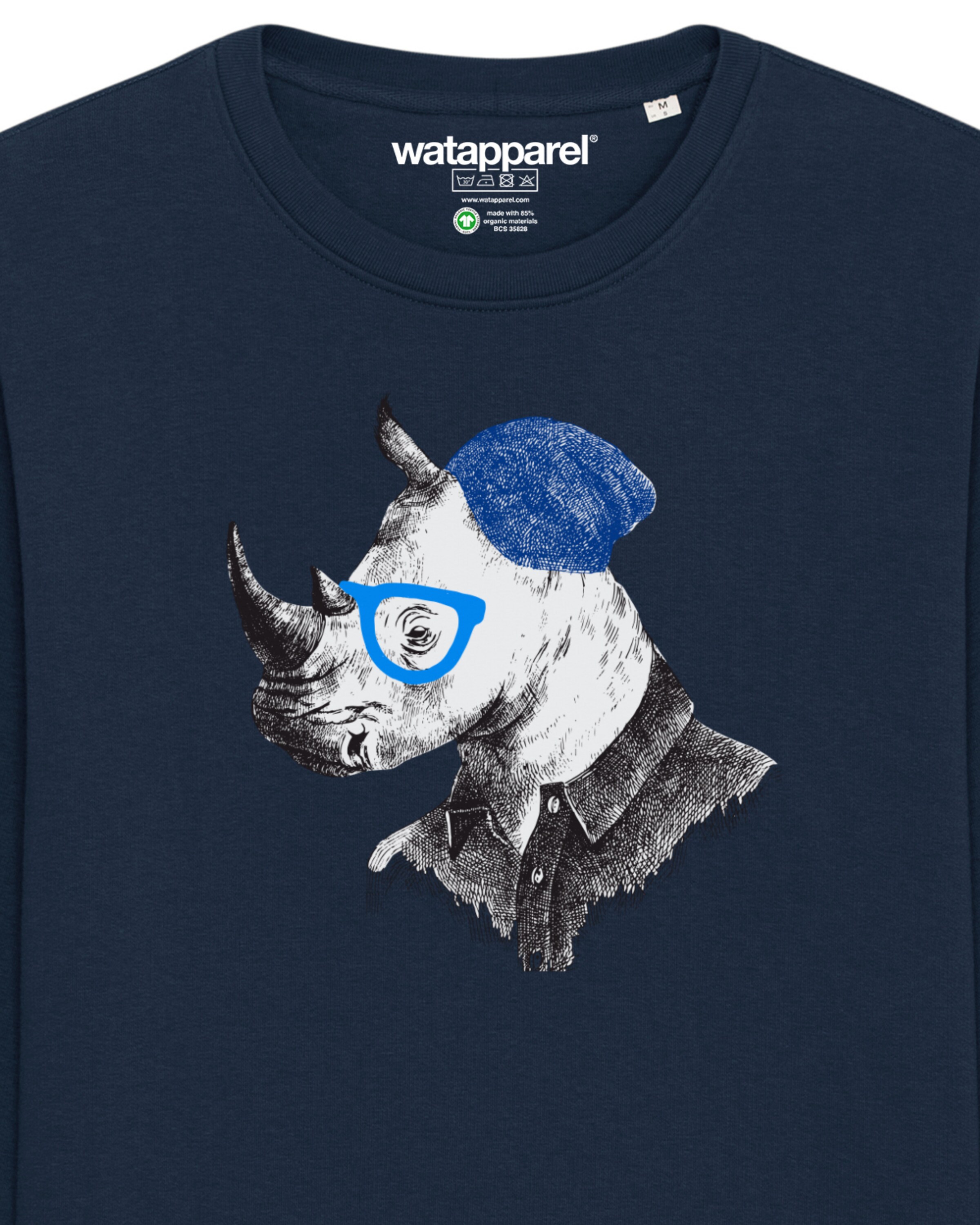 Sweat-shirt ' Nashorn ' Watapparel en bleu