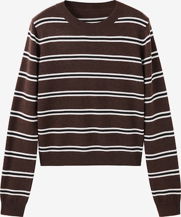 MANGO Pullover 'LLADO' in Braun: Vorderseite