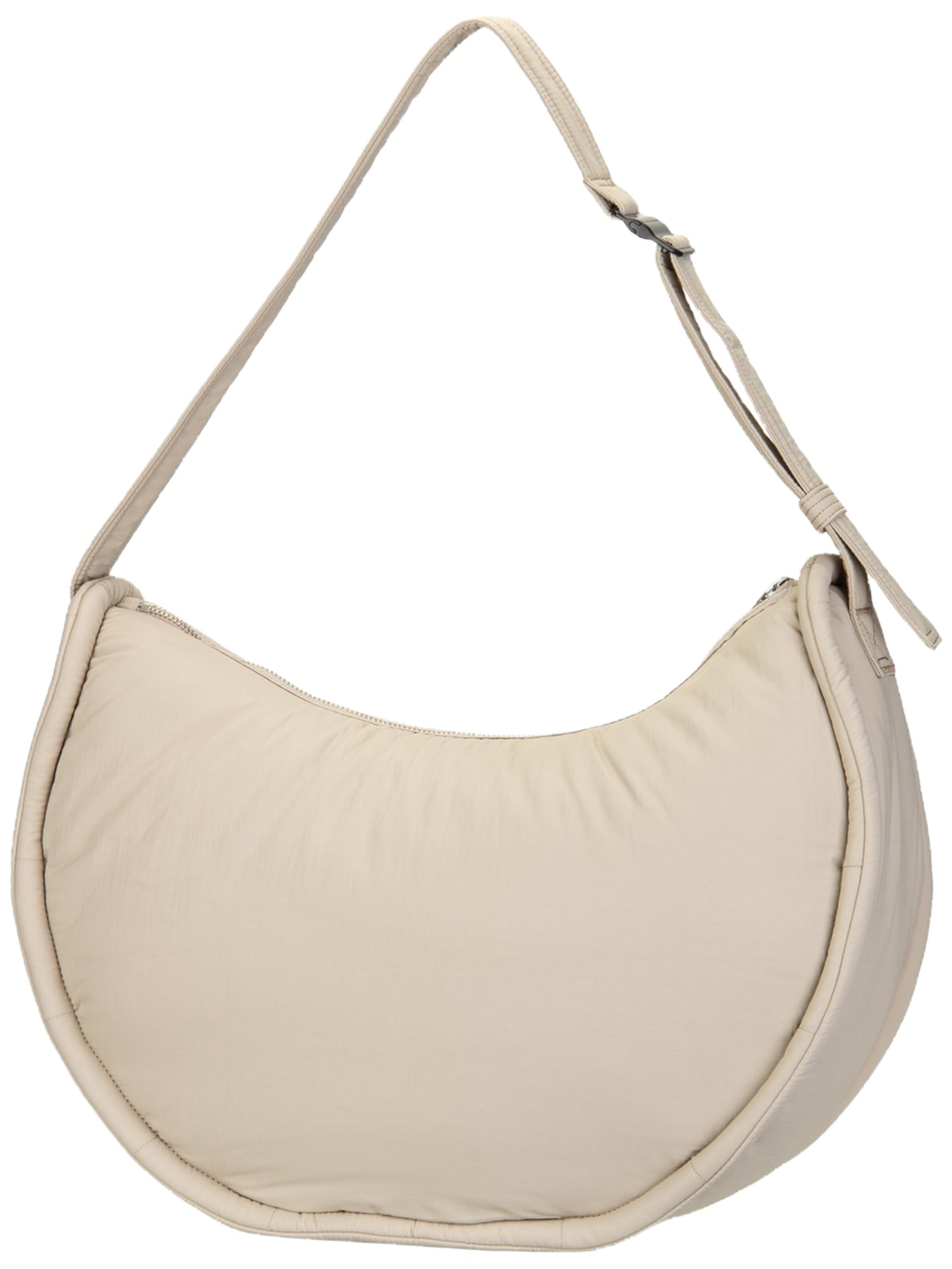 SANDQVIST Shoulder Bag ' Curve Half Moon ' in Beige