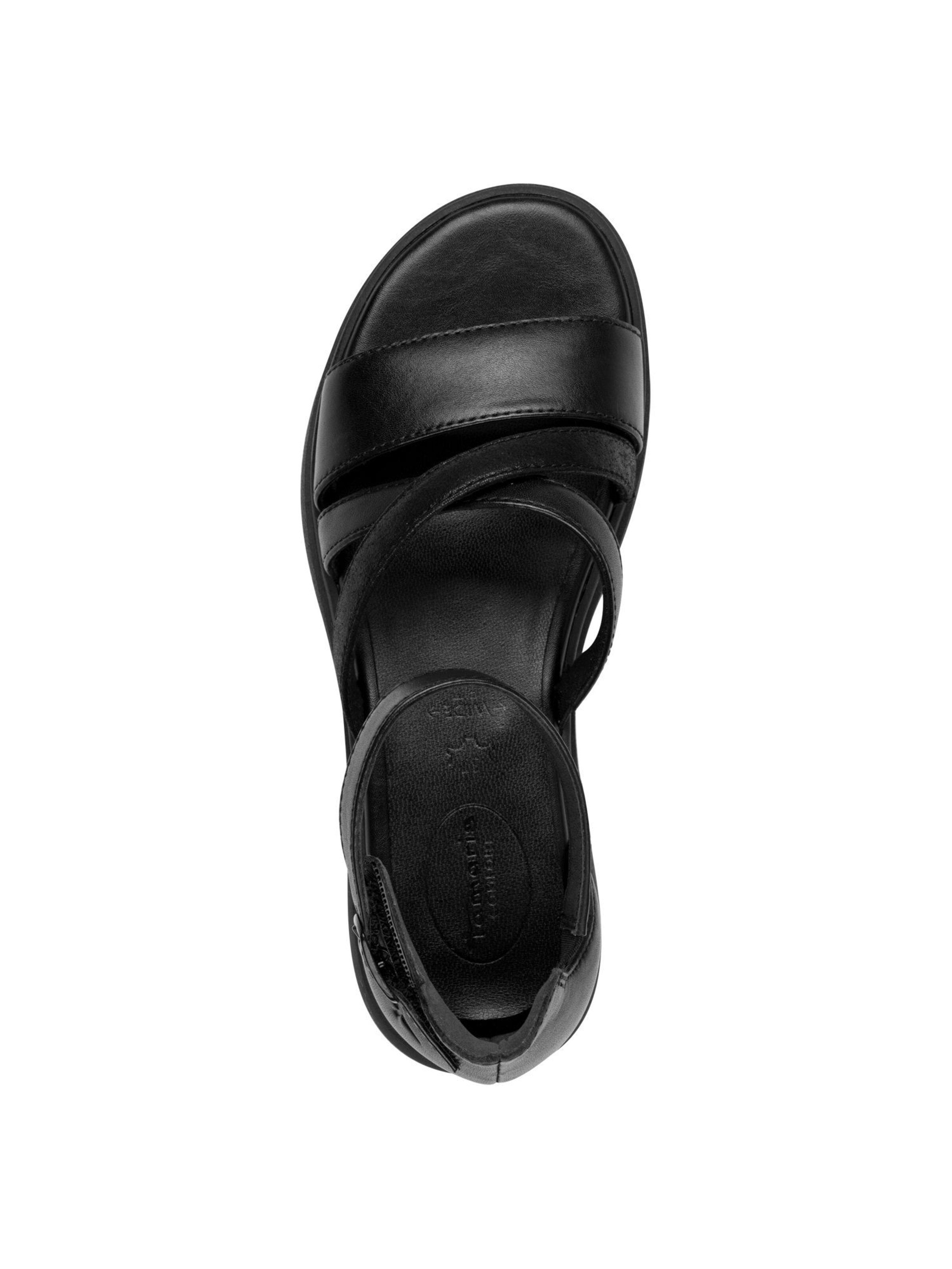 Sandales à lanières 'Comfort' Tamaris en noir