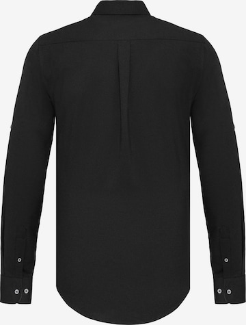 DENIM CULTURE Regular fit Zakelijk overhemd 'JONES' in Zwart
