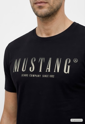 MUSTANG Shirt 'Austin' in Schwarz