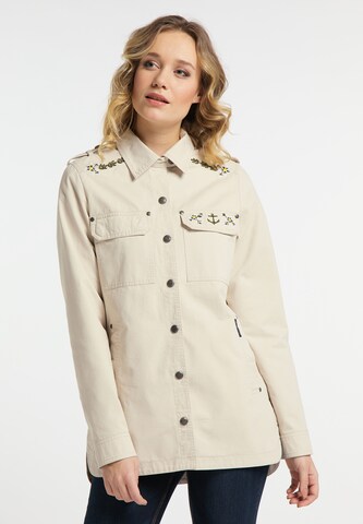 DreiMaster Vintage Between-season jacket in Beige: front