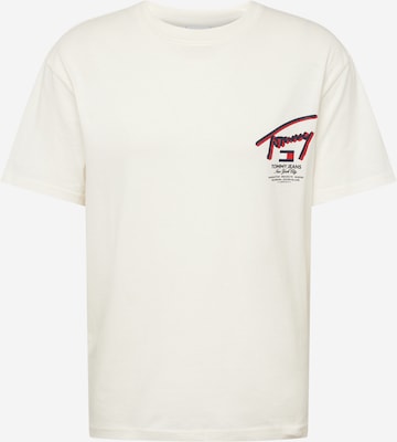 T-Shirt Tommy Jeans en blanc : devant