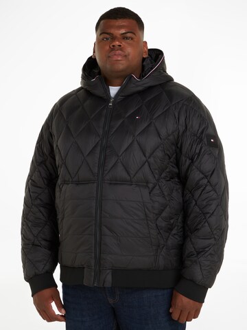 Tommy Hilfiger Big & Tall Winterjas in Zwart: voorkant