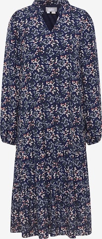 Robe-chemise Usha en bleu : devant