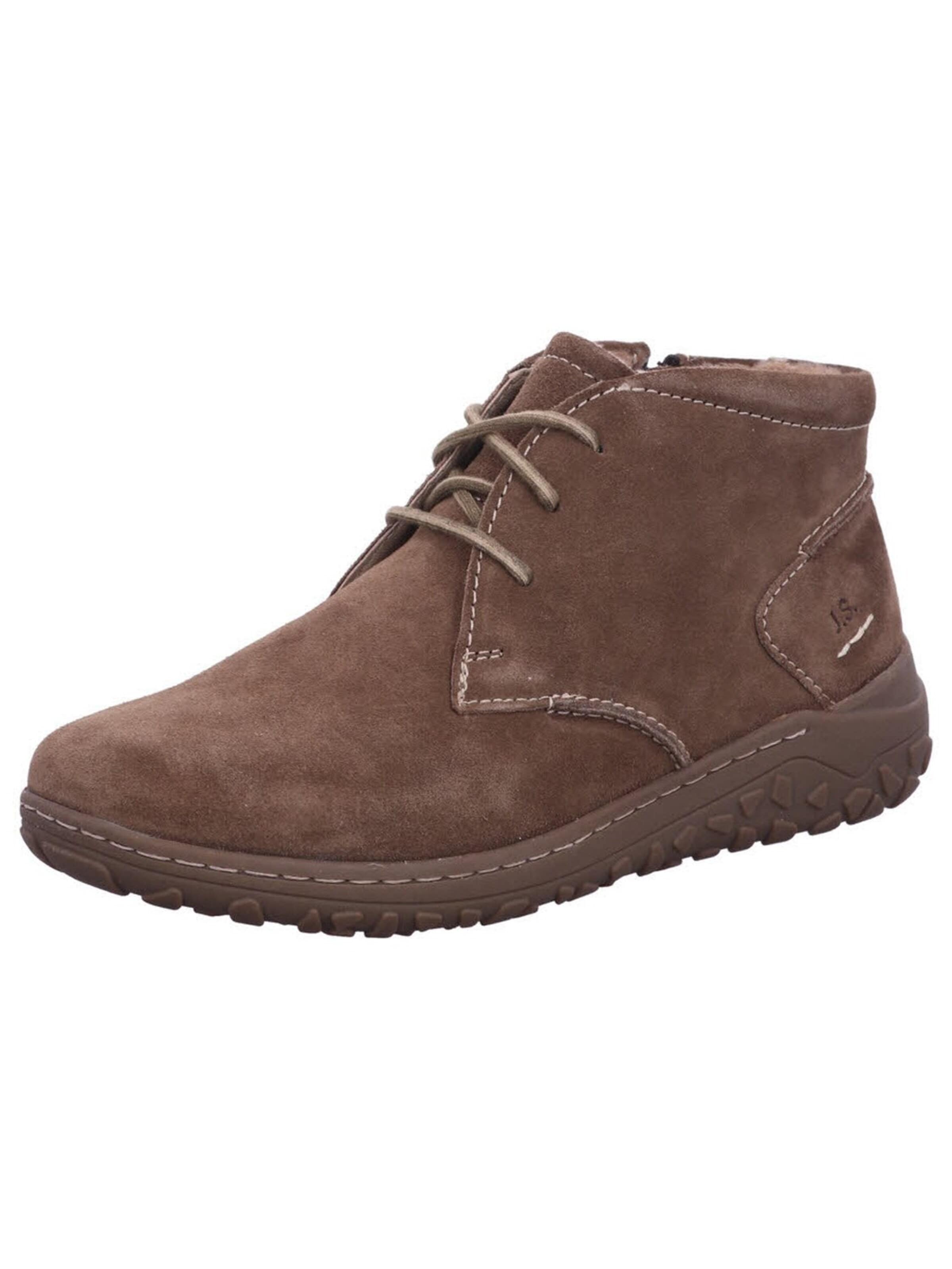 Bottes à lacets 'Schnürstiefelette Damen 90501VL386 250 Textil in braun' JOSEF SEIBEL en marron : devant