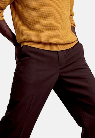Loosefit Pantaloni con piega frontale di zero in marrone