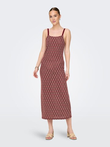 ONLY Knit dress 'ONLTOVE' in Red