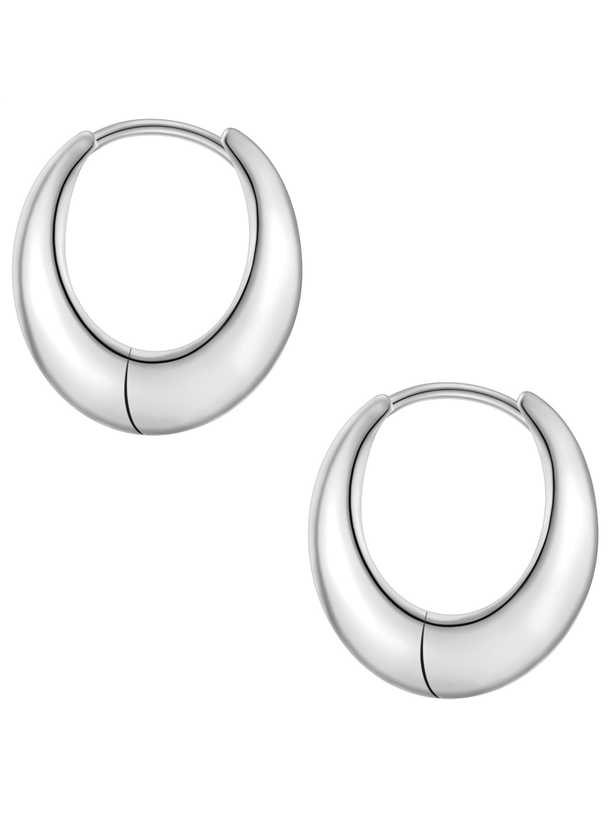 Boucles d'oreilles Yokoamii en argent : devant