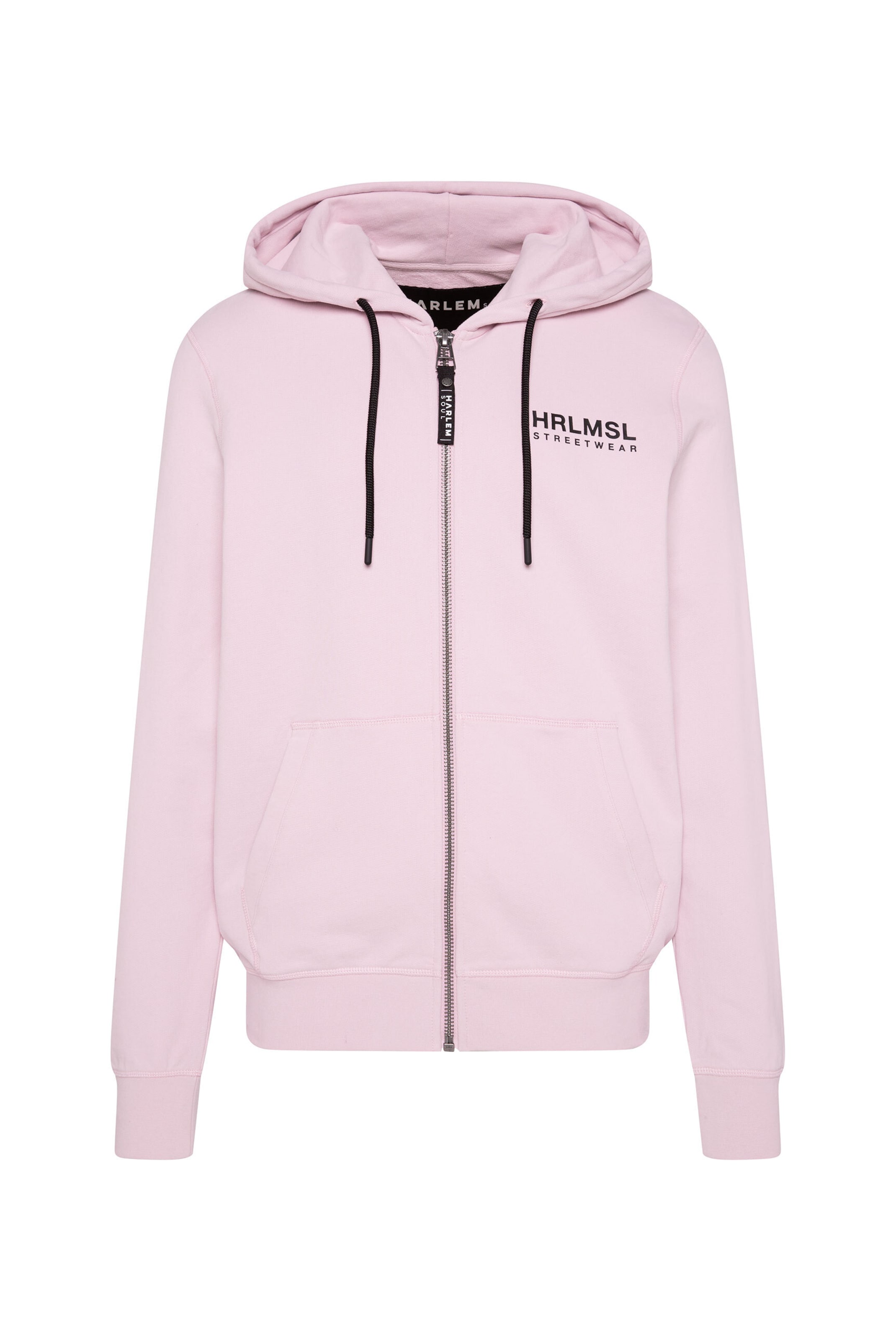 Harlem Soul Zip-Up Hoodie in Pink: front