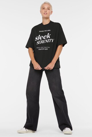 SENSES.THE LABEL T-Shirt in Schwarz