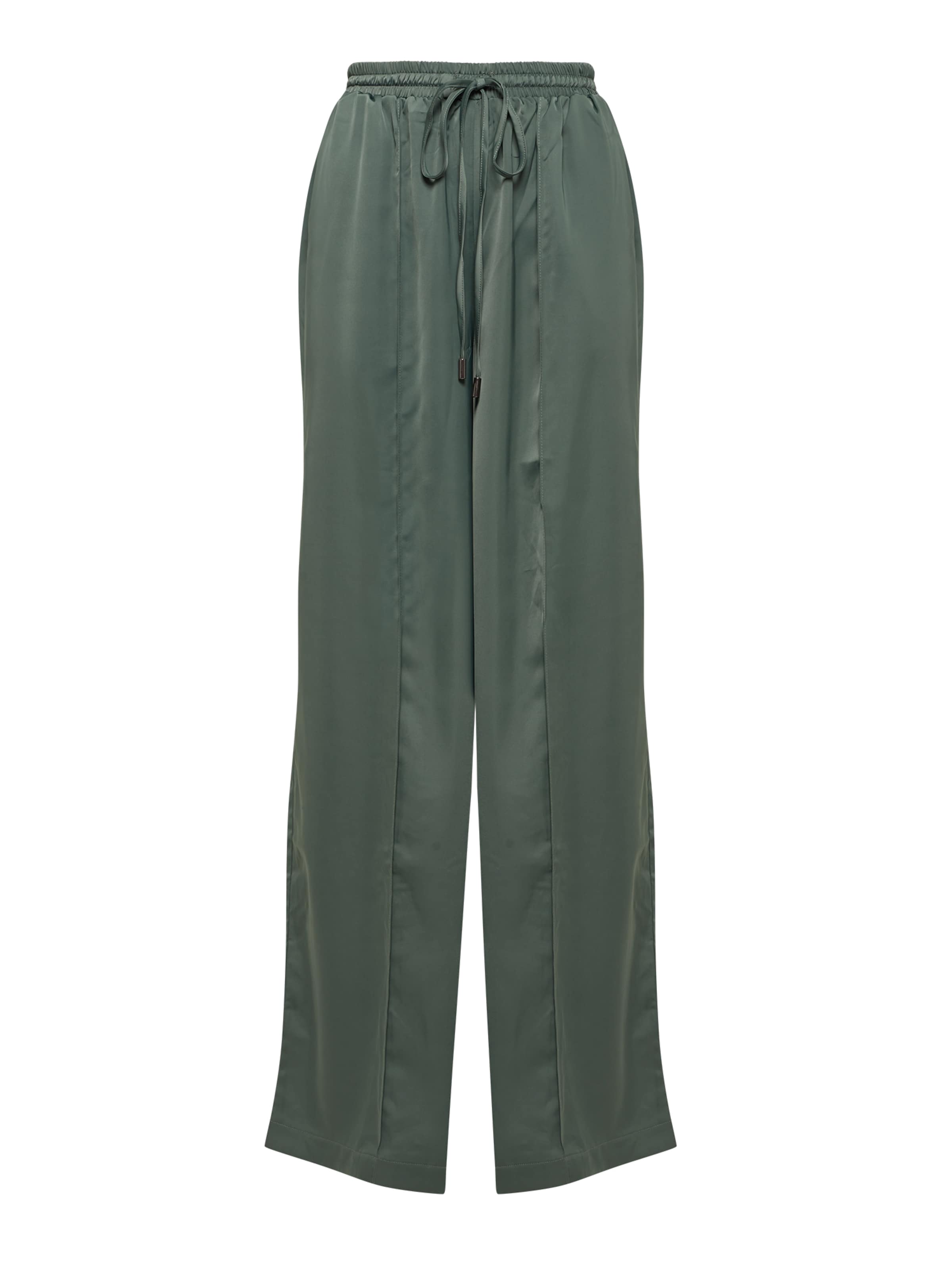 Willa Loose fit Trousers with creases 'BENNY' in Green: front