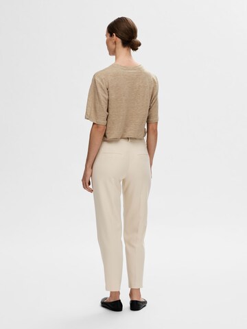 SELECTED FEMME Oversized bluse i beige