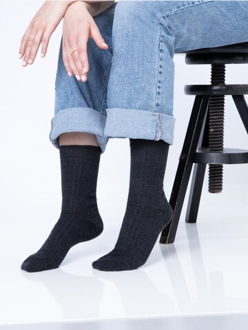HomeOfSocks Socken 'HOS708' in Grau