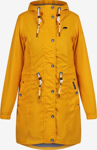 Manteau fonctionnel Schmuddelwedda en jaune : devant