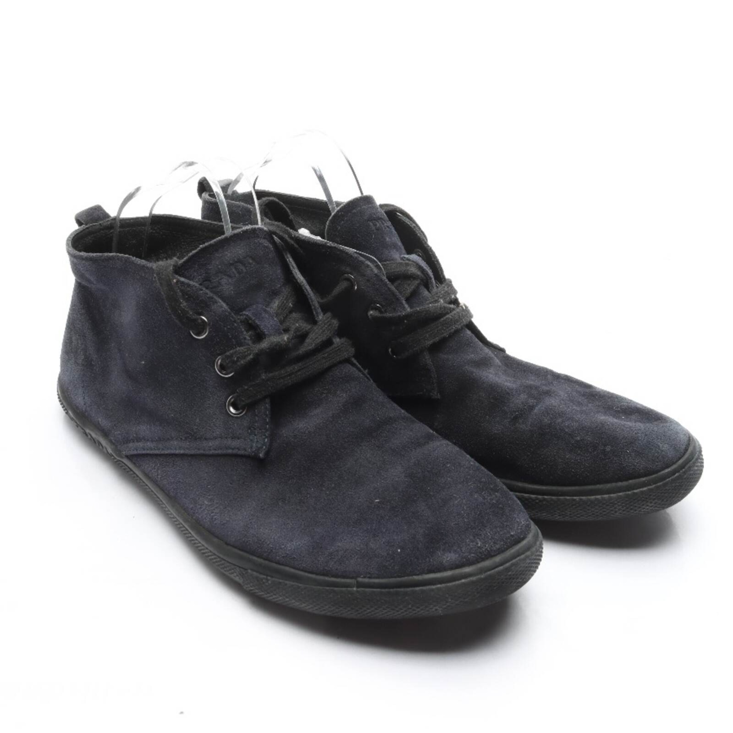 PRADA Anke & Mid-Calf Boots in 42 in Blue: front