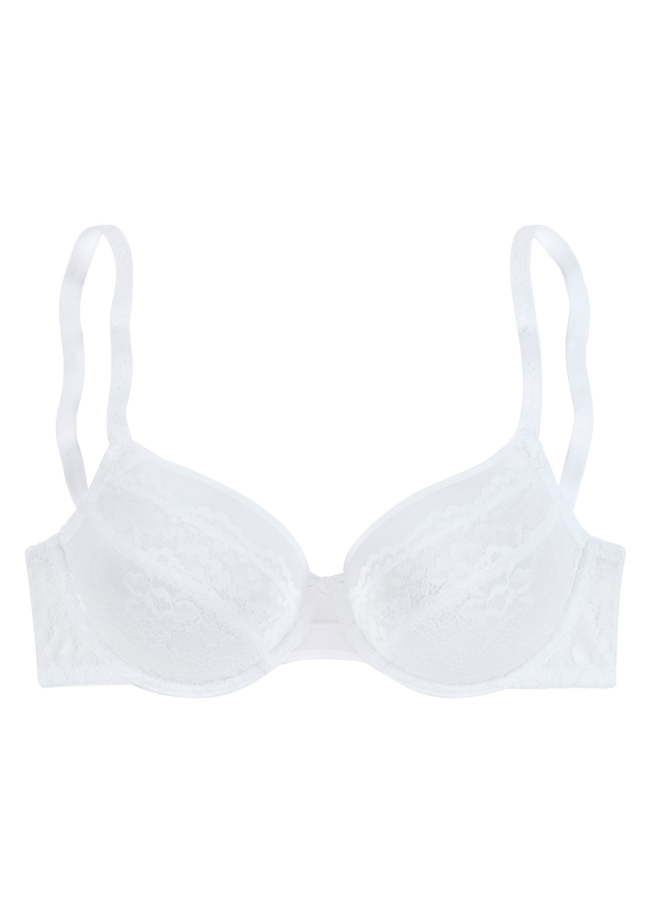 balts LASCANA T-krekla Krūšturis: no priekšpuses