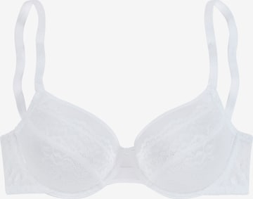 LASCANA T-shirt Bra in White: front