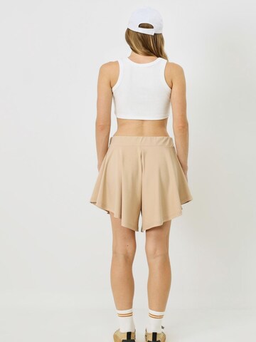 C&City Loosefit Kalhoty – béžová