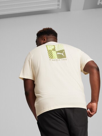 balta PUMA Sportiniai marškinėliai 'Concept'