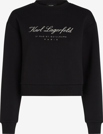 Karl Lagerfeld Sweatshirt in Schwarz: predná strana