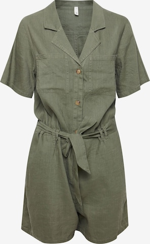 PULZ Jeans Jumpsuit 'Pzluca' in Green: front