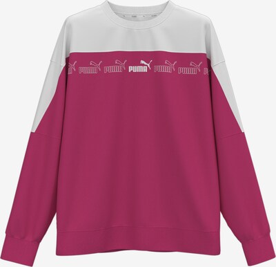 PUMA Sportief sweatshirt 'Around the Block' in de kleur Framboos / Wit, Productweergave