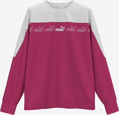PUMA Sportsweatshirt 'Around the Block' in himbeer / weiß, Produktansicht