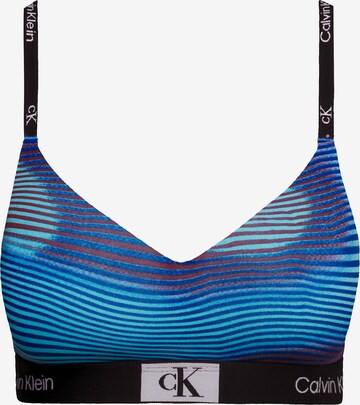 Bustier Soutien-gorge Calvin Klein Underwear en bleu : devant