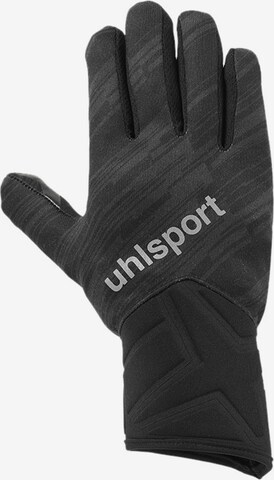 UHLSPORT Athletic Gloves in Black