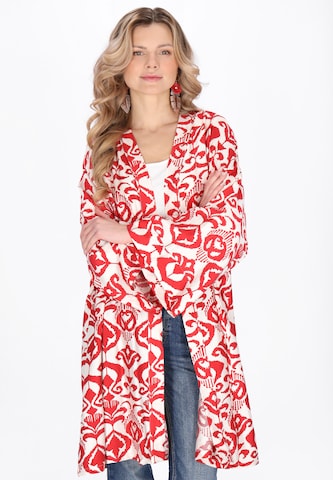 usha FESTIVAL Kimono in Rood: voorkant