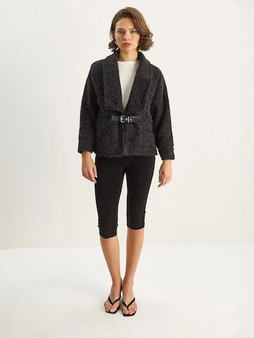 Manteau mi-saison Bianco Lucci en noir