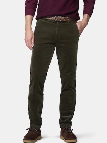 Regular Pantalon chino 'Bonn 2-3708' MEYER en vert : devant