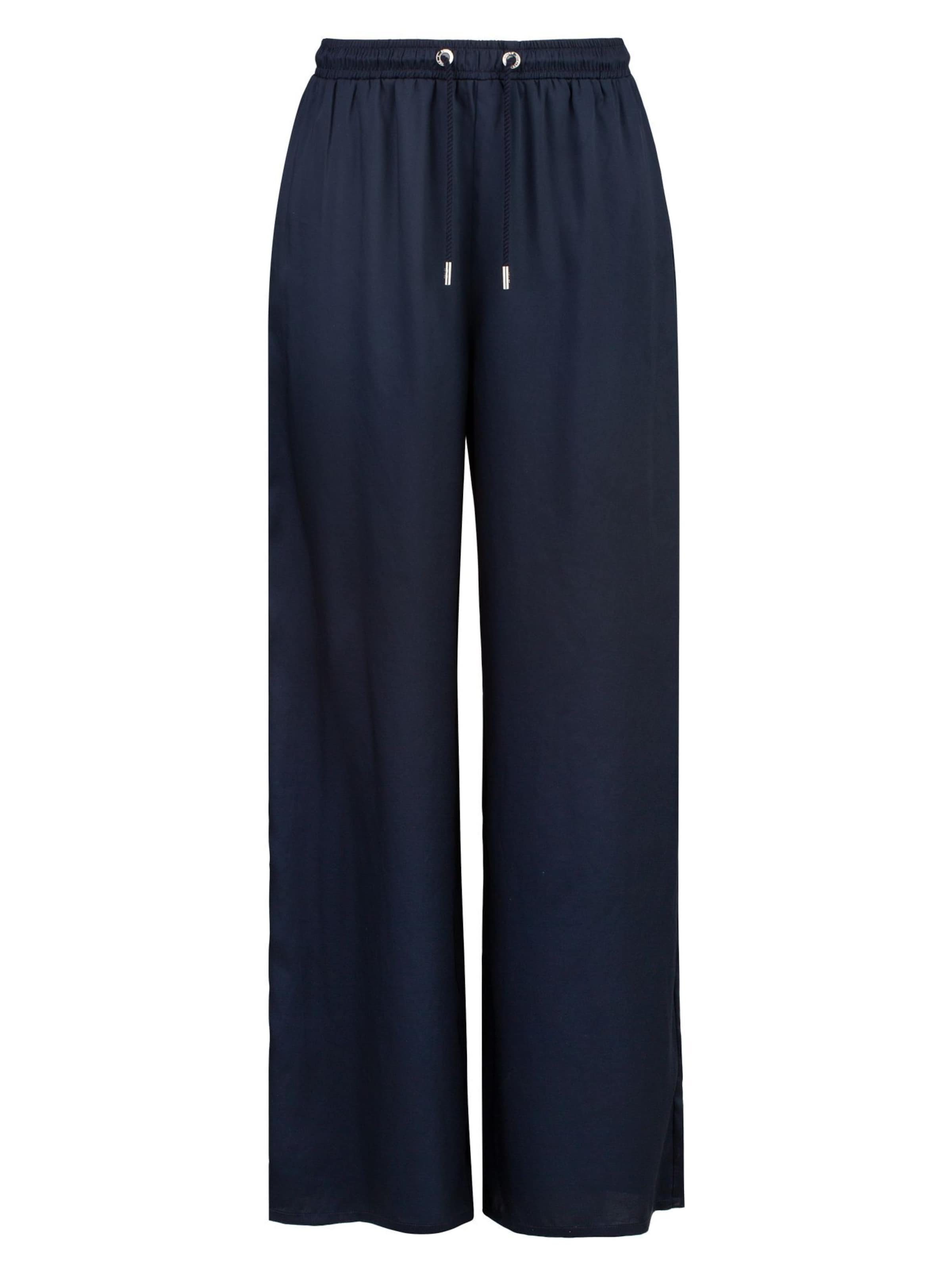 Largi Pantaloni 'Mamo' de la 19V69 ITALIA pe albastru: față