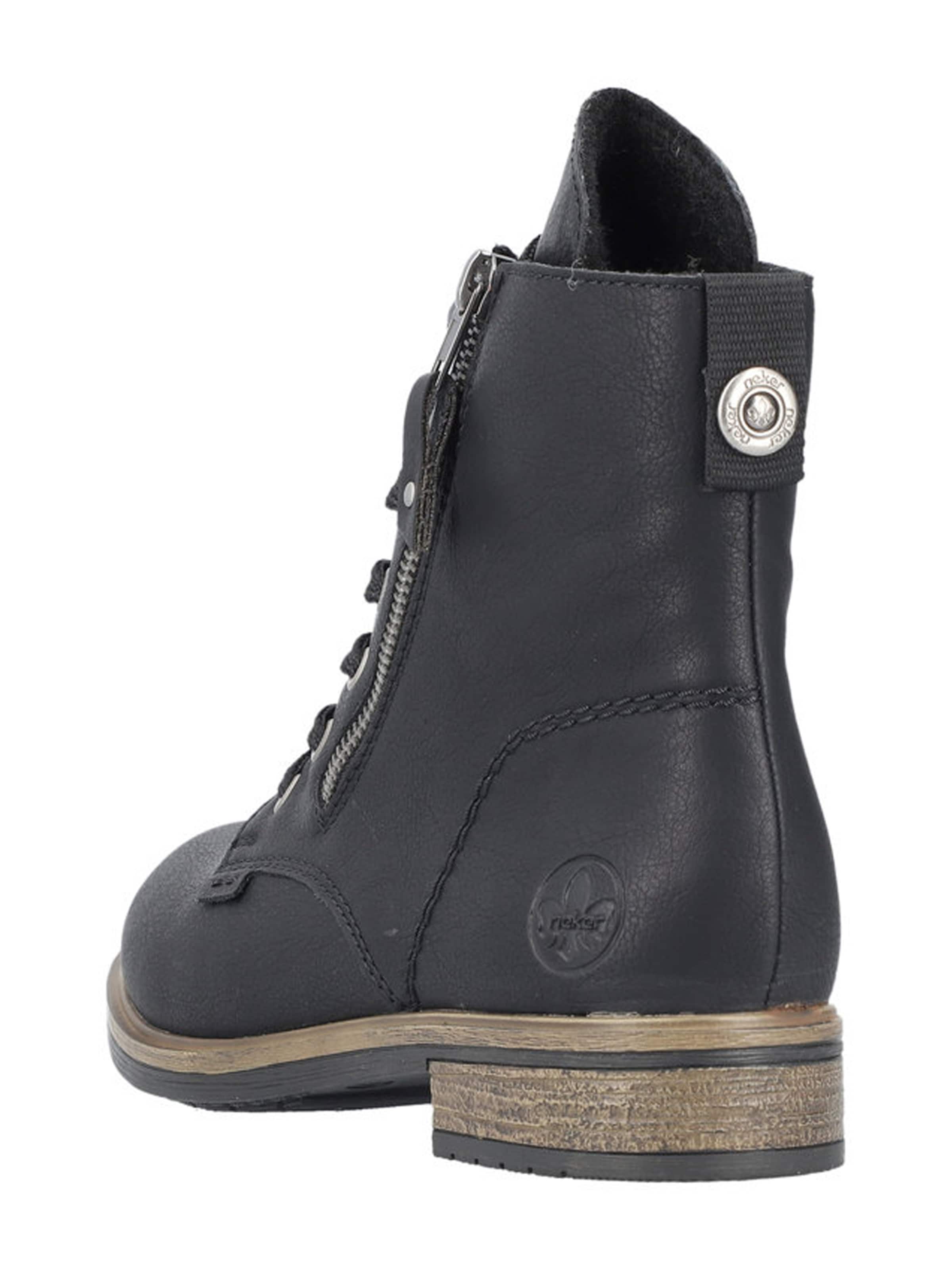 Bottines à lacets Rieker en noir