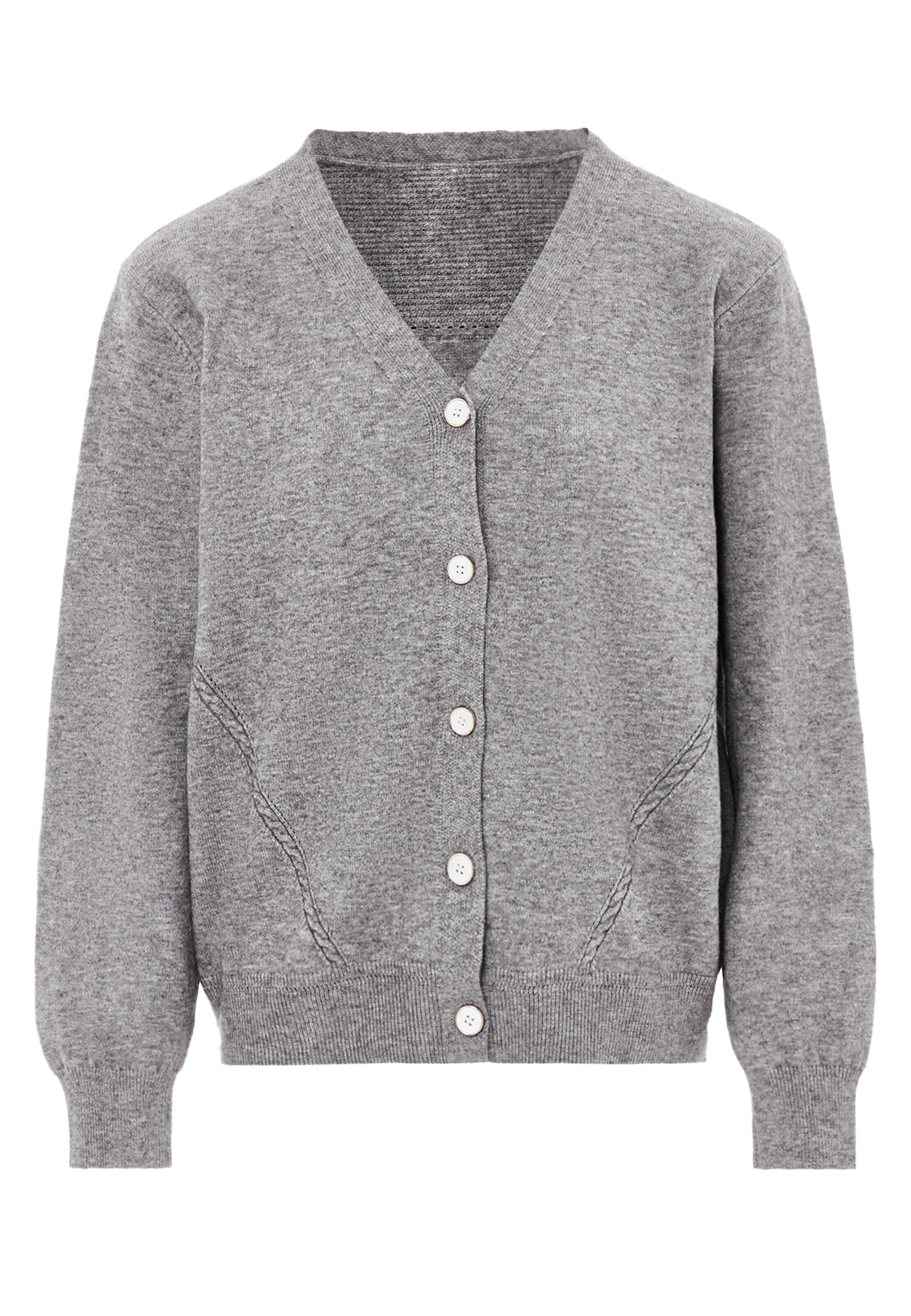 YASANNA - Casaco de malha 'Anna' em cinzento: frente