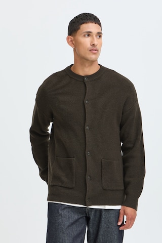 BLEND Knit Cardigan 'BHBOS' in Brown: front