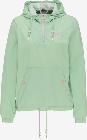 MYMO Between-Season Jacket in Green: front