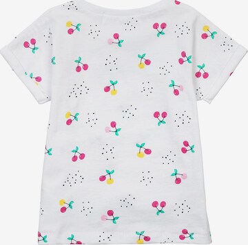 MINOTI Shirt 'HAPPY POM POMS' in Wit