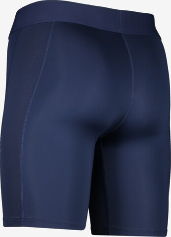 NIKE Skinny Sportunterhose in Blau