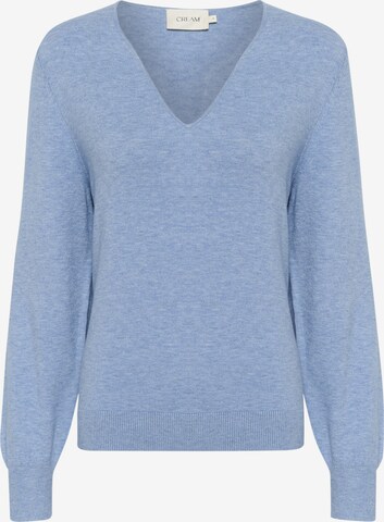 Cream Sweater 'Dela' in Blue: front