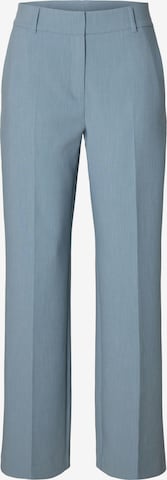 SELECTED Nohavice s pukmi 'SLFRITA' - Modrá: predná strana