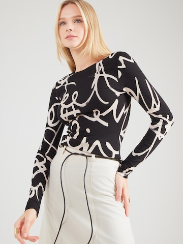 Tricou 'CHIARA' de la Desigual pe negru: față