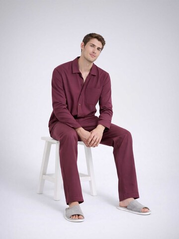 PANTONECLO Pyjama lang 'Pantoneclo Men’s Nightwear Set' in Rood
