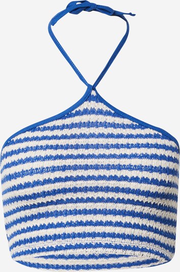 Nasty Gal Gebreide top in de kleur Blauw / Wit, Productweergave